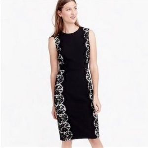 JCrew lace panel dress size 4